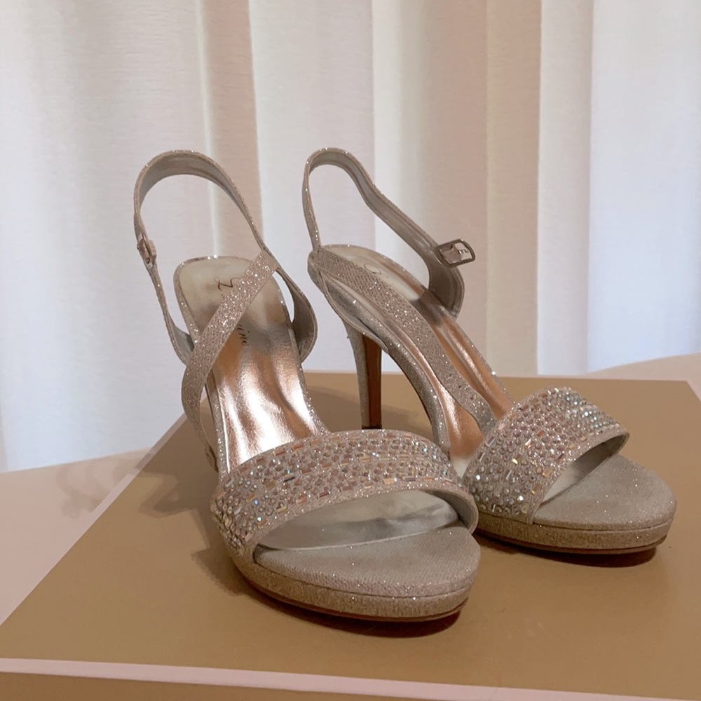 Silver Lauren Lorraine Heels